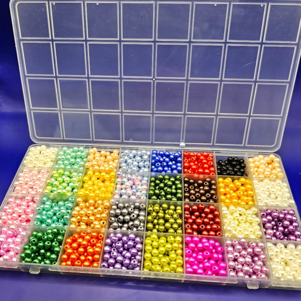 2-Pack Bundle!  Bead Kits • 2240 6mm Beads In Each Kit • 32 Pearl Colors